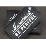 Lightweight Custom Clothing Patches Jeans Leather Label OEM / ODM Avaliable
