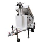 Solar CCTV Tower Solar Camera Trailer With 7m Electric Mast For Outdoor Security for sale
