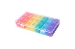 China Portable Moisture Proof 7 Day Pill Box With Large Compartments supplier