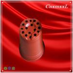 10cm Top Dia Brown Polypropylene Plant Pots UV Stabilized HDPE