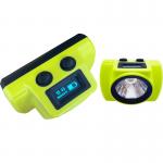 ATEX LED Miner Cap Lamp , 25000lux 2.96W Cordless Cap Light With OLED Screen for sale
