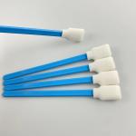 Highly Absorbent Foam Swabs For Solvent Cleaning Paddle Head Blue Handle for sale