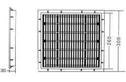 China ABS Plastic 30X30cm Square Swimming Pool Main Drain supplier