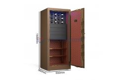 China Solid Steel Brown Jewelry Safe Biometric Fingerprint Lock H1500mm Luxury Watch Safes supplier