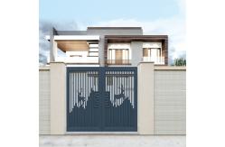 China Automatic Sliding Galvanized Wrought Raw Iron Gates For Courtyard supplier
