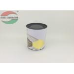 Anti-rust Movable Metal Lid Kraft Paper Tube Packaging For Coffee