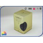 Golden Shinning Paper Rigid Shoulder Box Jewelry For Christmas Gift Packaging for sale