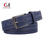3.5cm Width Men's Leather Belts Zinc Alloy Pin Buckle Business Casual Belt for sale