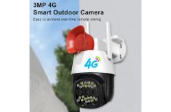 China White CMOS Sensor 4g Security Camera 3MP V380 Pro Siren Surveillance Camera supplier