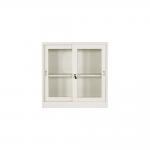 Glass Sliding Door Cupboard Full Height Fireproof Steel Office Cabinet for sale
