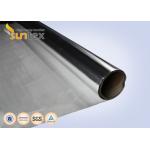 0.2mm Aluminum Foil Silver Heat Reflective Fabric Fiberglass Insulation Laminating Layer for sale
