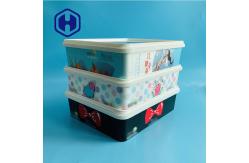 China FDA IML Plastic Containers With Lid Food Storage Cracker Biscuit Packaging supplier