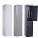 0.15cbm Multicolor 1.85m Tall Metal Locker Style Cabinet 2 Door Clothing Wardrobe for sale