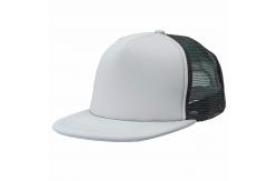 China 5 Panel Unisex Flat Brim Snapback Hats With Plastic Buckle Back Closure supplier