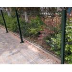 6ft Height V Mesh Security Fencing Pvc Coated Easily Assembled Peach Post for sale