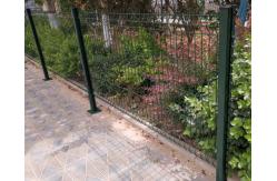 China 6ft Height V Mesh Security Fencing Pvc Coated Easily Assembled Peach Post supplier