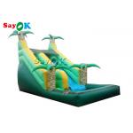 Industrial Inflatable Water Slide Park Fire Proof Jungle Palm Tree Inflatable Pool Slide For Toddler for sale