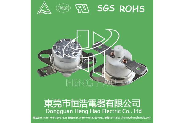 Customized KSD Bimetal Thermostat Electric Iron Use With Plastic / Ceramic Body