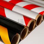 Reflective Tape White and Red Strip Reflective Tape Red White Diagonal Reflective Strip for sale