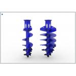 Slag Rock Drilling Conical Auger Bucket With Flat Teeth For Gravel Layer for sale