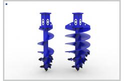 China Slag Rock Drilling Conical Auger Bucket With Flat Teeth For Gravel Layer supplier