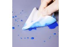 China 6x6 Clean Room Wipes Lint Free 105g 100% Polyester Microfiber Cleaning Wipes supplier