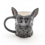 3d Animal Mug Cute Earthenware 3d Black Dog Shaped  Design With 3D Handpaint for sale