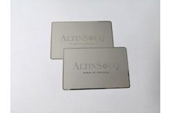 China Customized Logo Engraved Metal Business Cards Personalized Mirror Surface supplier