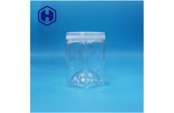 China Hexagonal Unique Plastic Food Grade Jar Featuring Screw Lid Design And Wavy Bottom supplier