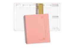 China Ivory Paper 100GSM Custom Academic Planner Wirebound Appearance supplier