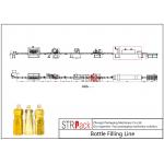 1L-5L Edible Oil Filling Line With Servo Filling Machine,Capping Machine,Labelling Machine,Sleeve Wrapper Shrink Machine for sale