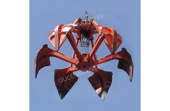 China Six Peels 4 Rope Crane Grab Bucket Clamshell Small Clamshell Bucket supplier