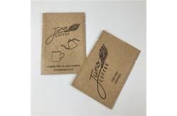 China Three Side Sealed Mylar Kraft Paper Bag Custom Printing Biodegradable Paper Pouch supplier