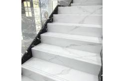 China Carrara White Ceramic Stairs Floor Step Tiles Acid Resistant supplier