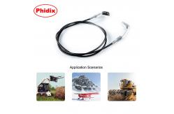 China Non Lock Mechanical Control Cable Industrial Push Pull Control Heads Engine Shut Down supplier