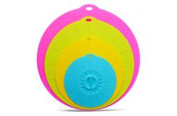 China 4 Pack Reusable Airtight Seal Silicone Suction Lids For Bowls,Pots,Cups supplier