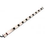 9 Outlet Thin Power Strip With On Off Switch , Surge Protector Power Bar 15A 125VAC for sale