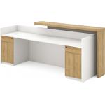 OEM 2.4M Office Reception Desks Office Counter Desk Long Shape for sale