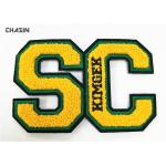 Double Felt Chenille Embroidery Patches Smooth Laser Cut Border