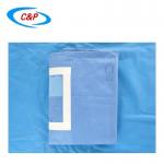 Blue Surgical Lithotomy Drape Sheets 40 X 48 Customized For Medical