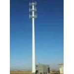 Durable Telecommunication Monopole Tower Custom Height 10-60m  Quick Installation for sale