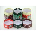 Tea Paper Cans Packaging Hexagon Shape Paper Cans. for sale