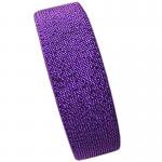 Woven 40mm Metallic Waistband Elastic Purple Silver Glitter Elastic for sale