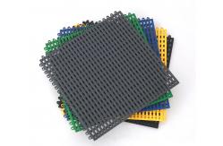 China Soundproof Gray Interlocking Sports Tiles PP Interlocking Flooring supplier