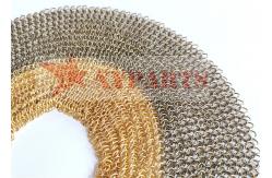 China Bronze Metal Ring Mesh For Teahouse Decoration supplier