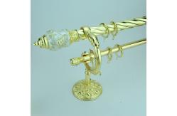 China Zinc Alloy Double Bracket SS Hotel Curtain Pipe supplier