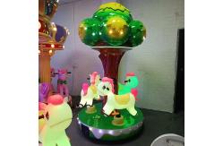 China 3 Players kids ride Carousel Merry mini Tree amusement game machine supplier