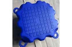 China Versatile Modular Blue PE Pontoon Uv Resistant Stable Floating Platforms supplier