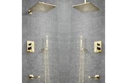 China Brushed Gold Black Silver Embedded OEM Concealed Basin Mixer supplier
