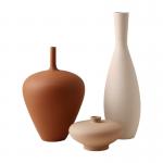 China Classic Ribbed Vase for Modern Home Decor for sale
